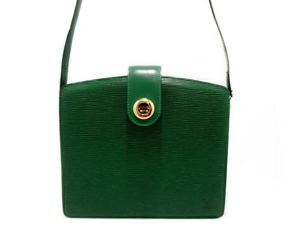 LOUIS VUITTON Bag Shoulder Capucines Epi Borneo Green